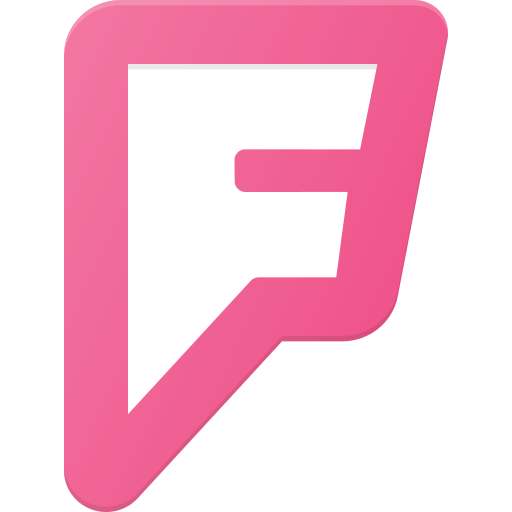 Foursquare, social media icon